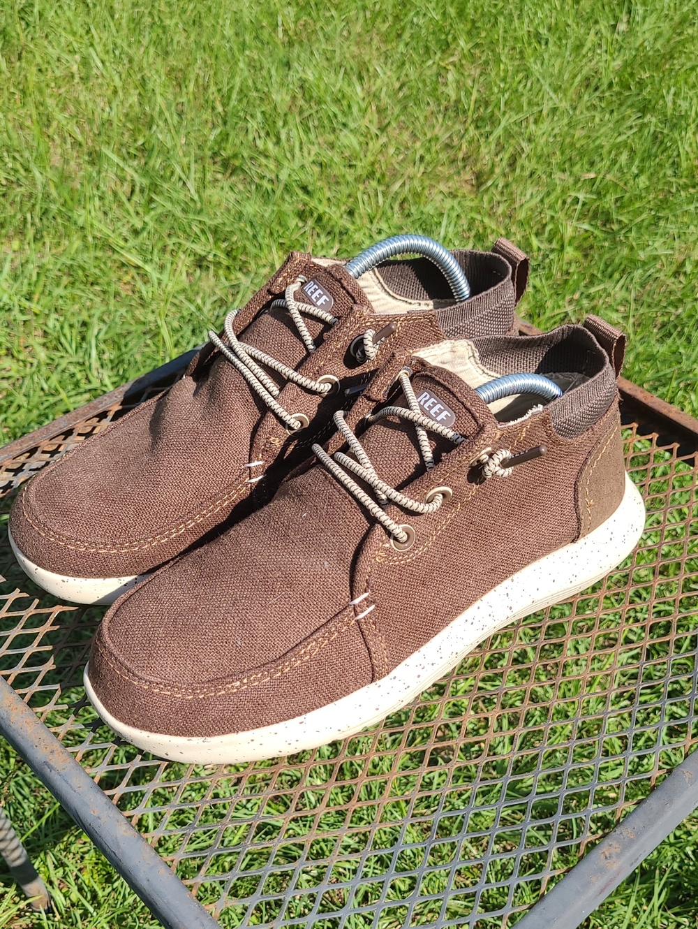 REEF Men's SwellSole WhiteCap Brown  Boot with Speckled Sole Size 9